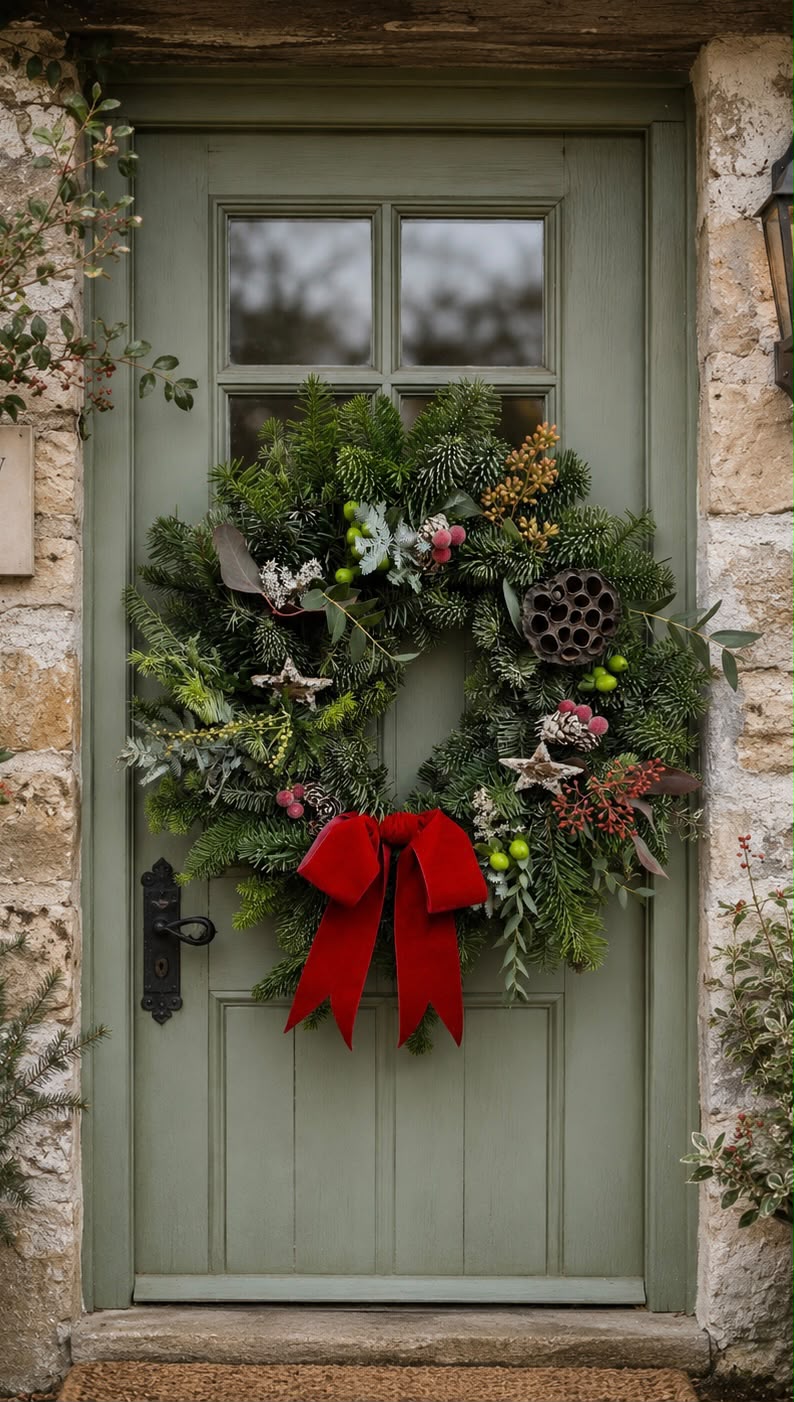 Christmas wreath from the Willow and Moss shop