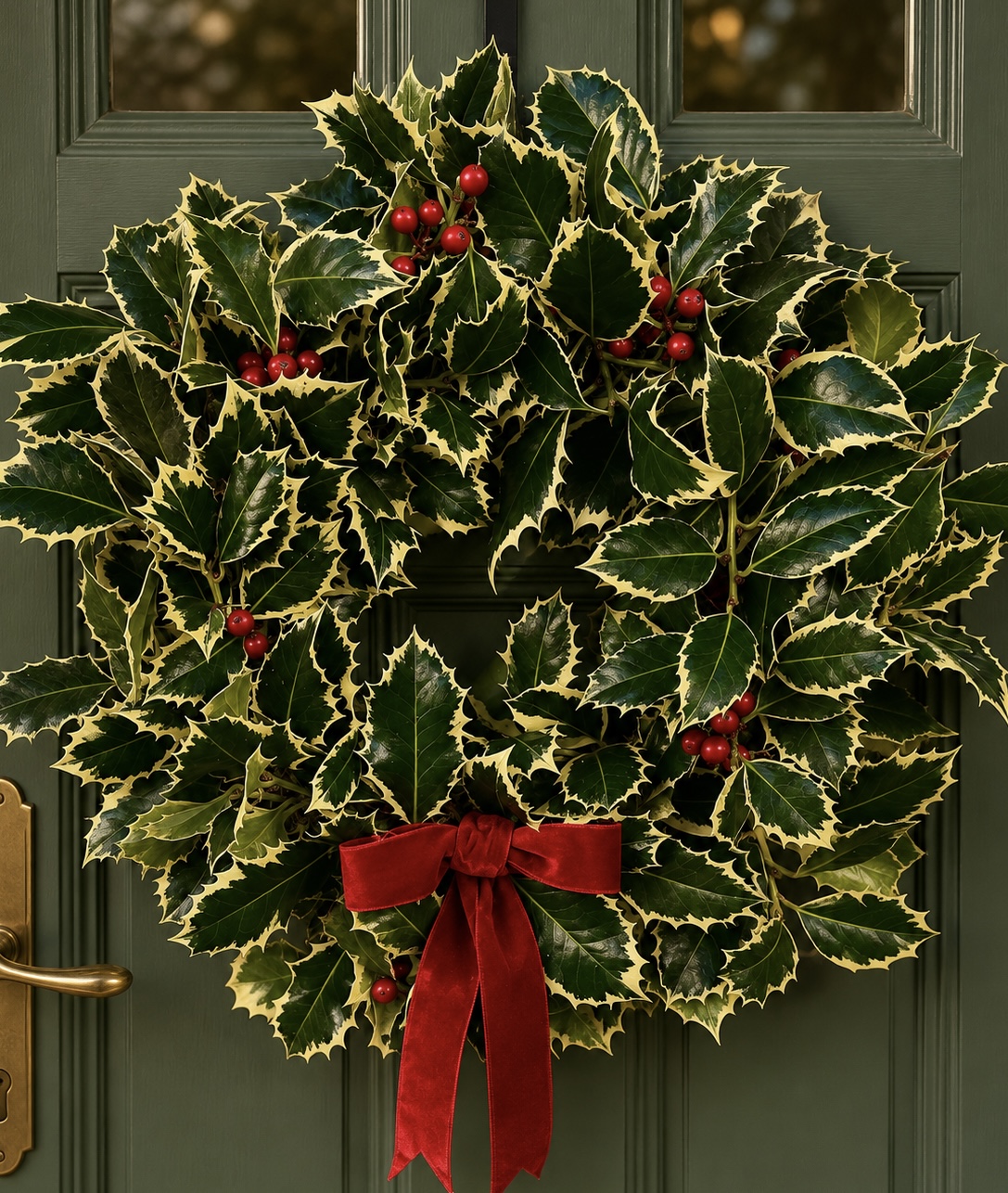 Christmas floral arrangement by Willow and Moss
