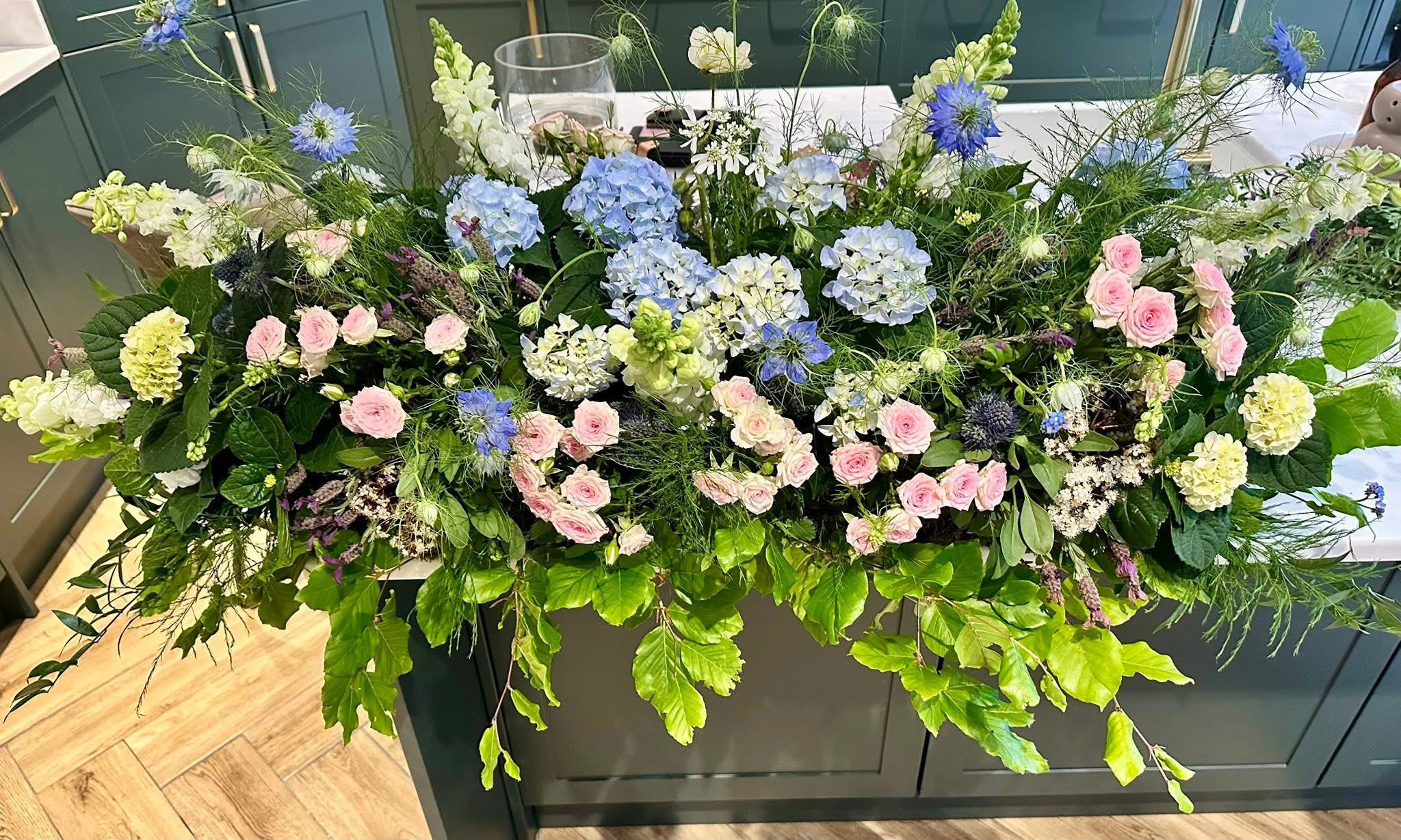 Funeral flowers by Willow and Moss