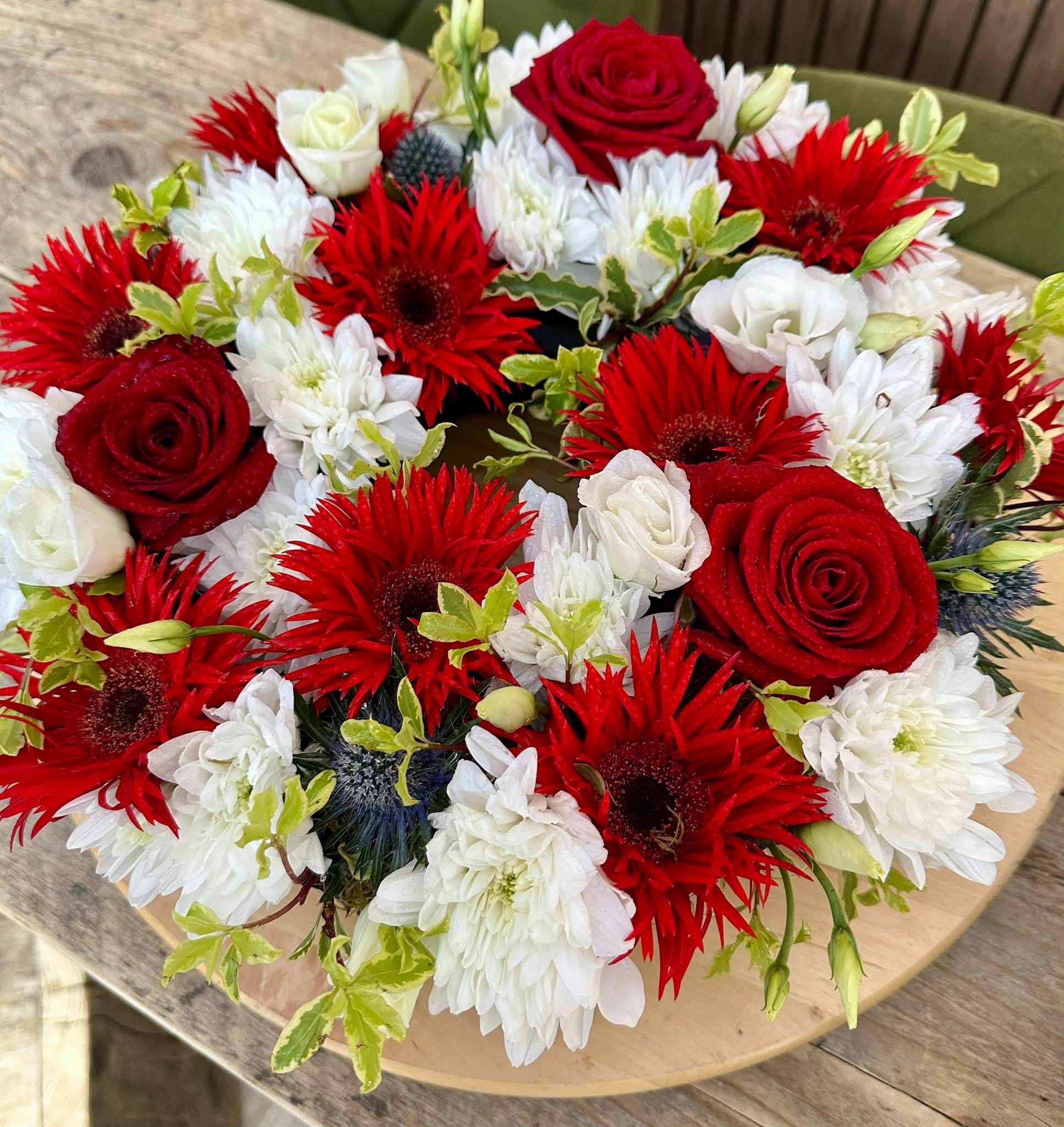 Funeral flowers by Willow and Moss