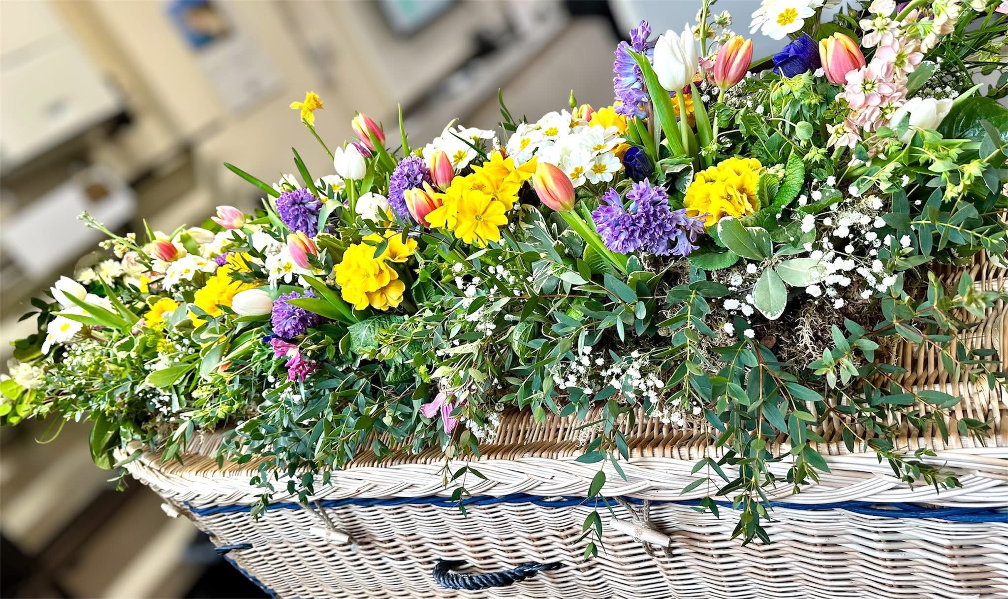 Funeral flowers by Willow and Moss