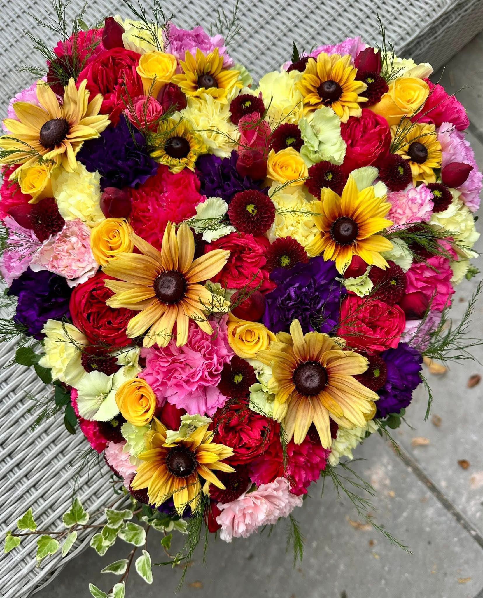 Funeral flowers by Willow and Moss