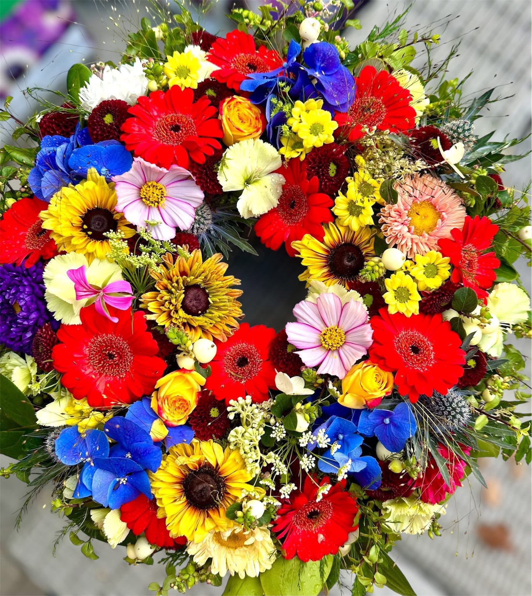 Funeral flowers by Willow and Moss
