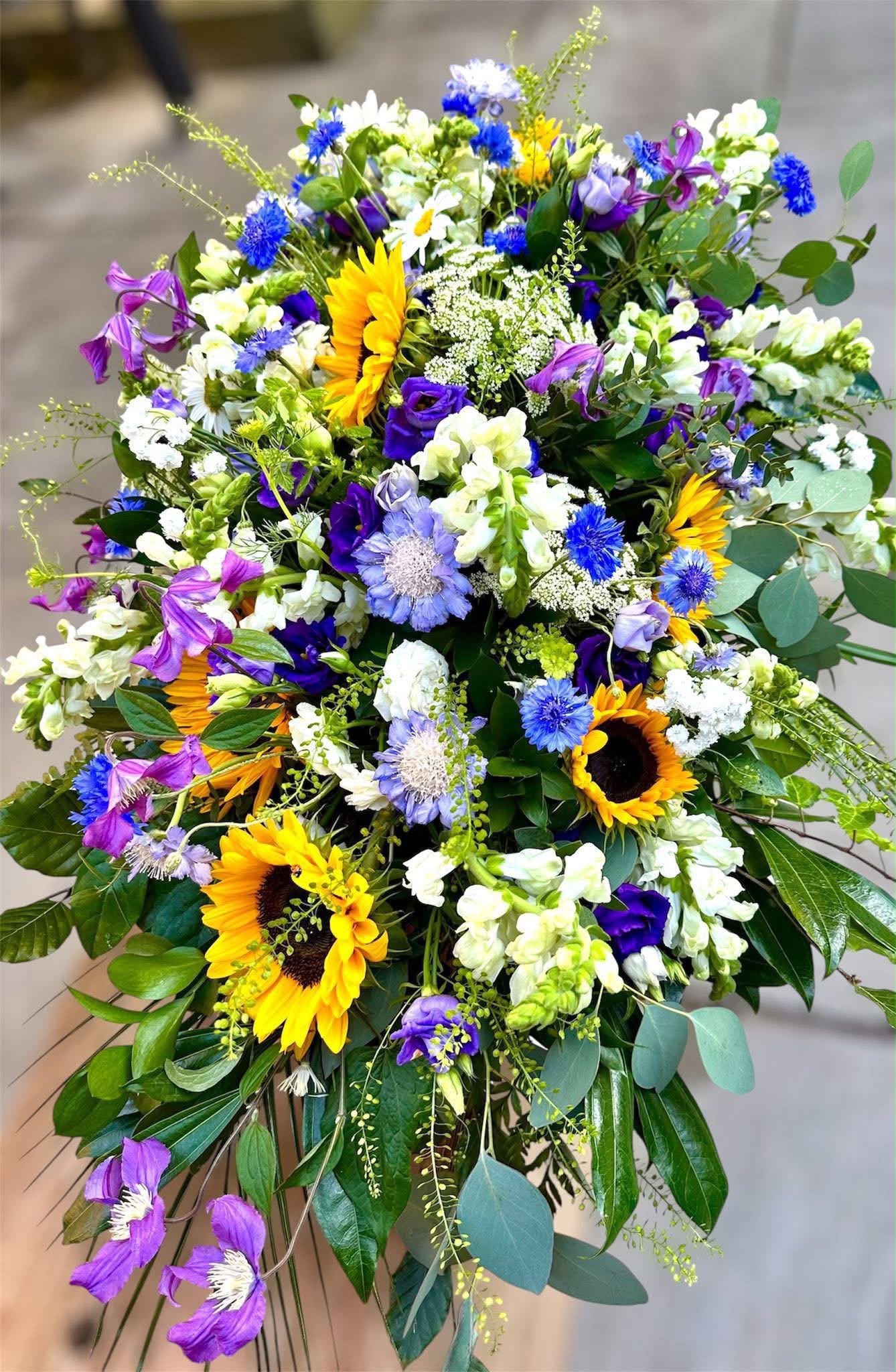 Funeral flowers by Willow and Moss