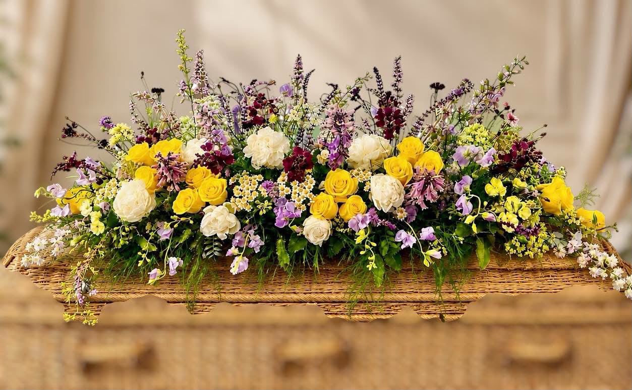 Funeral flowers by Willow and Moss
