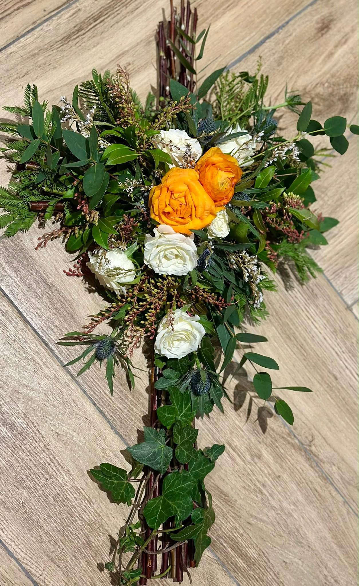 Funeral flowers by Willow and Moss