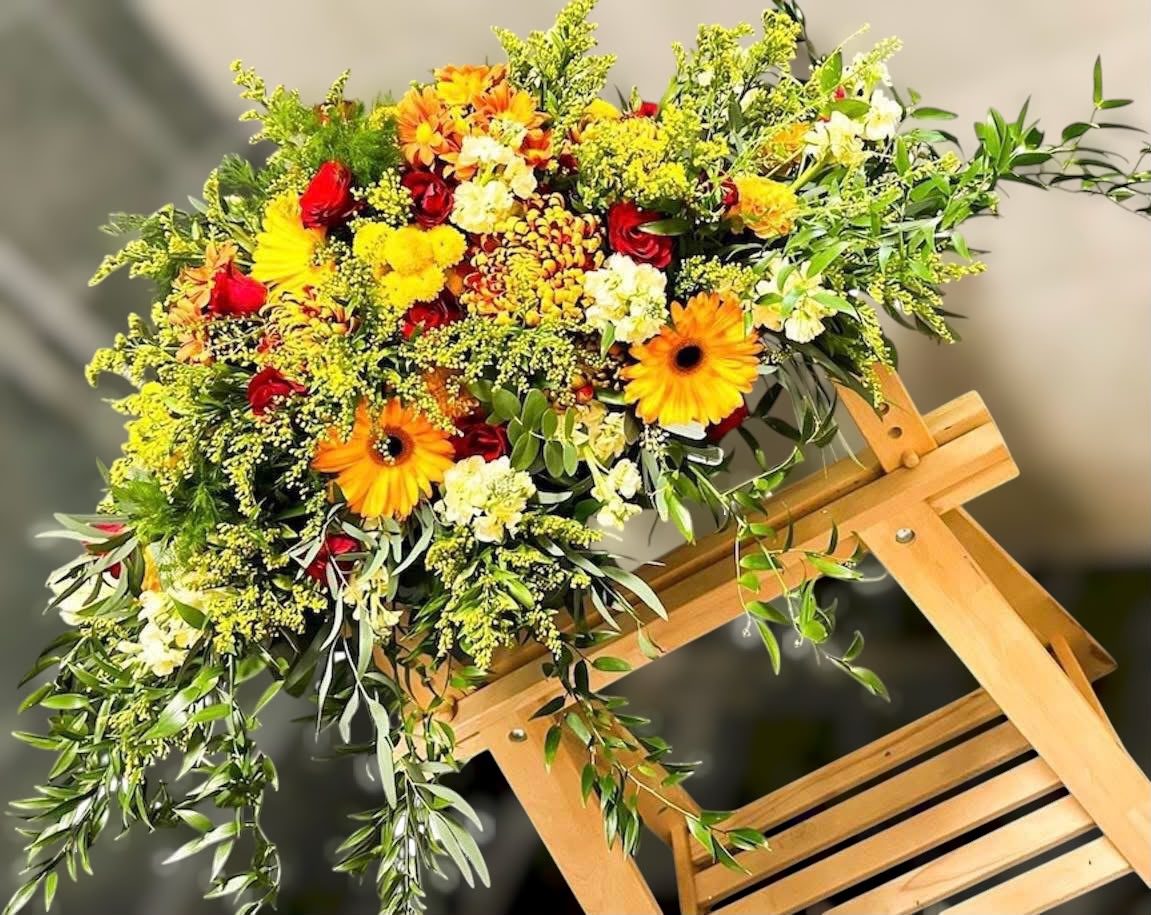 Funeral flowers by Willow and Moss