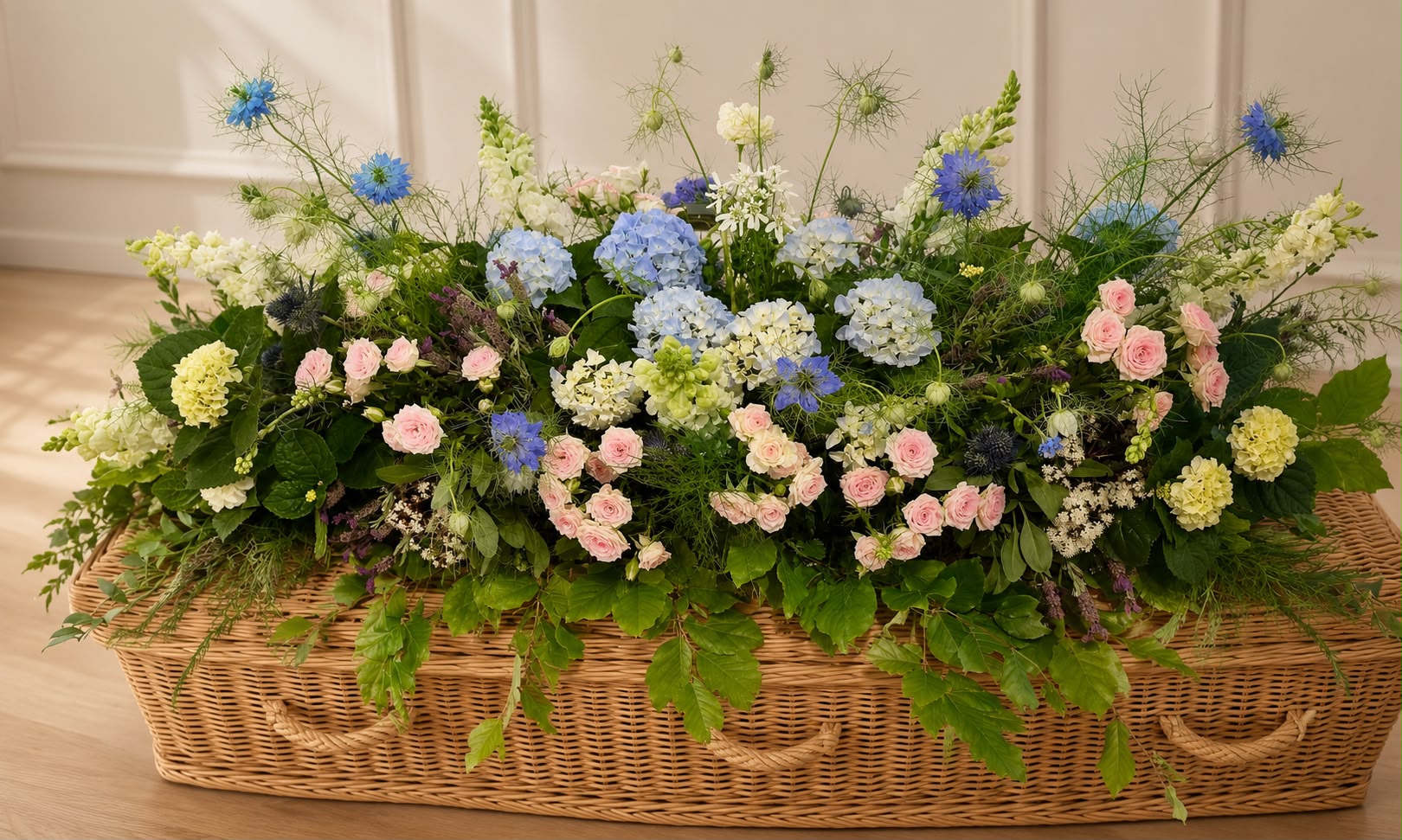 Funeral flowers by Willow and Moss