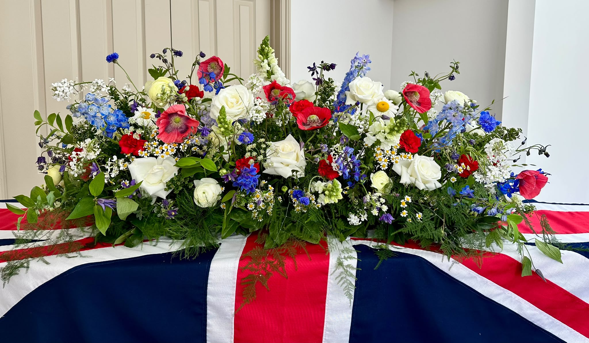 Funeral flowers by Willow and Moss