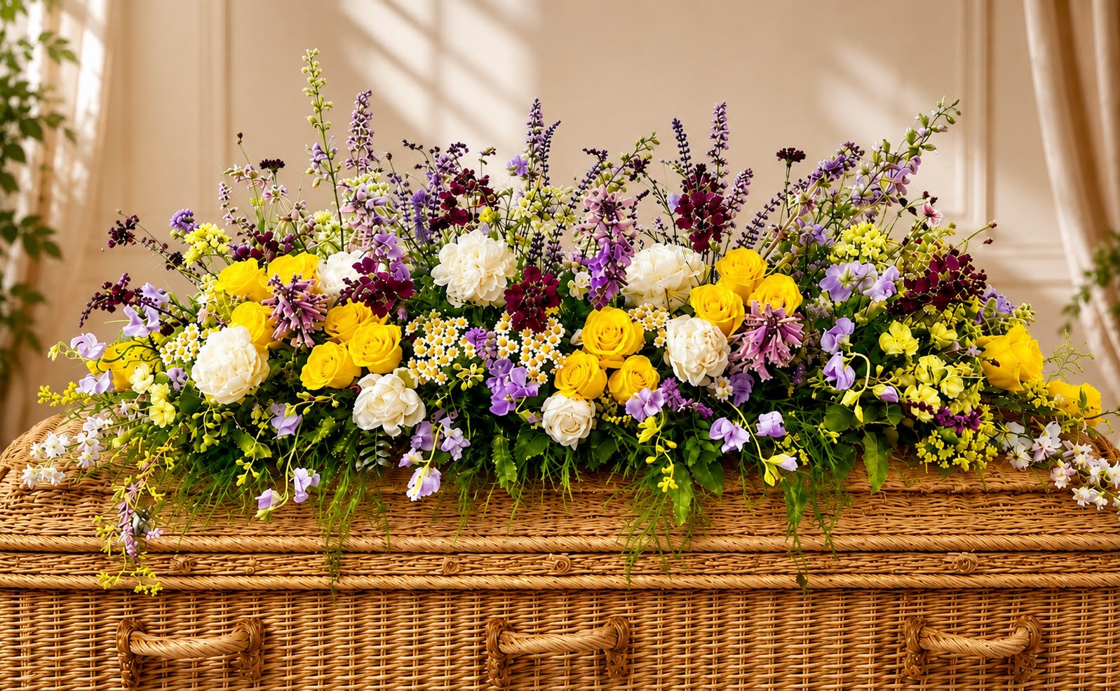 Funeral flowers by Willow and Moss