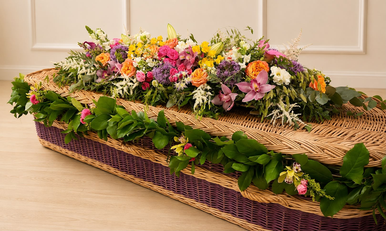 Funeral flowers by Willow and Moss