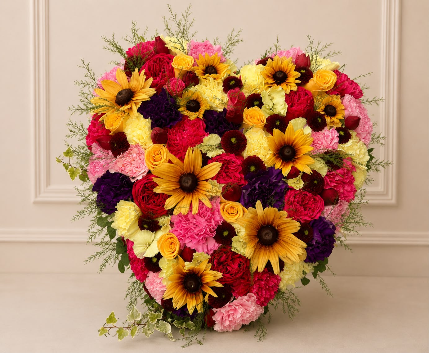 Thoughtful funeral flower tribute