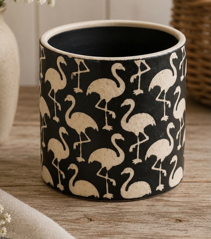 Flamingo Pot by Willow and Moss &ndash; &pound;6