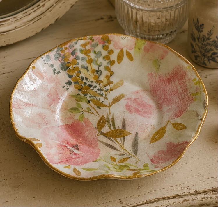 Handmade clay trinket dish from the Willow and Moss shop