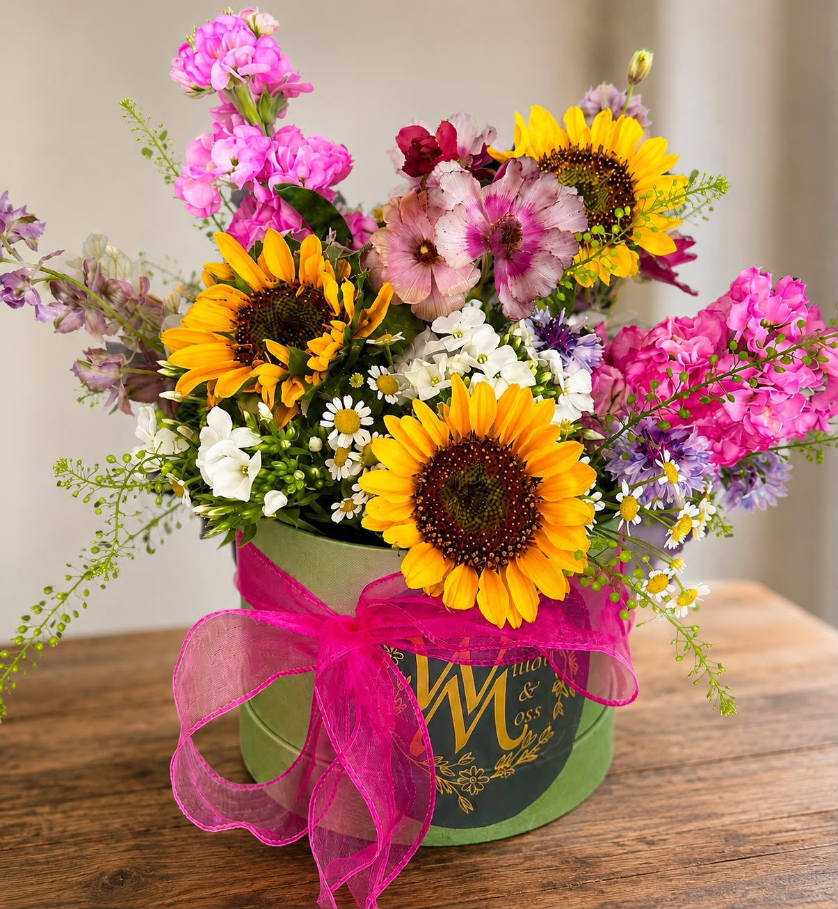 Seasonal subscription flower arrangement